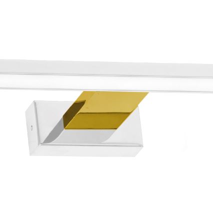 Iluminação LED para espelho de casa de banho SHINE, 13,8 W, 230 V, 60 cm, IP44, branco/dourado