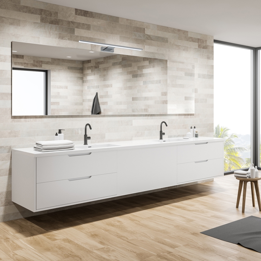 Iluminação LED para espelho de casa de banho SHINE LED/13,8W/230V 60 cm IP44 cromado brilhante