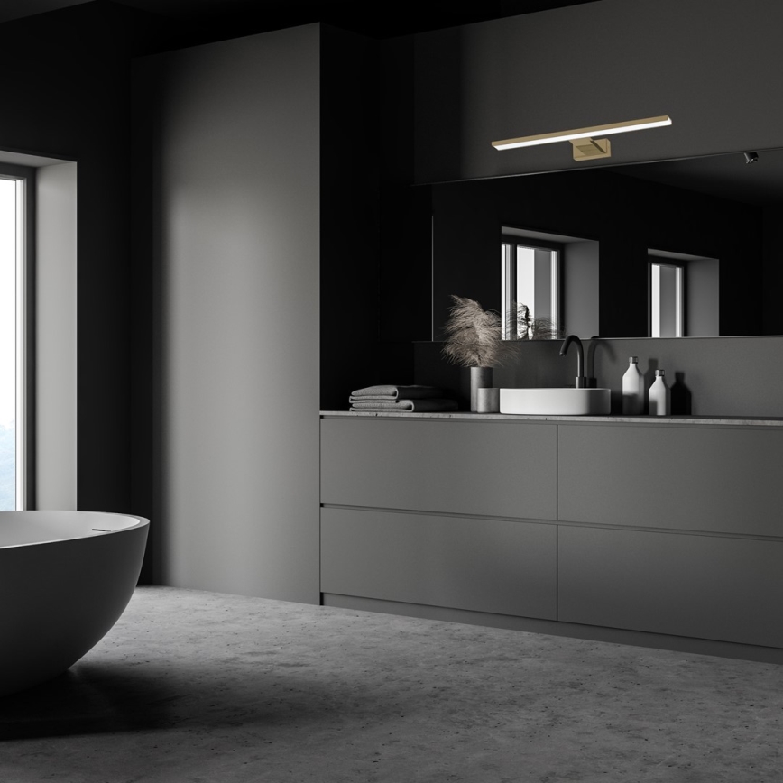 Iluminação LED para espelho de casa de banho SHINE LED/13,8W/230V 60 cm IP44 latão