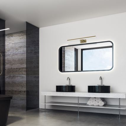 Iluminação LED para espelho de casa de banho SHINE LED/13,8W/230V 60 cm IP44 latão