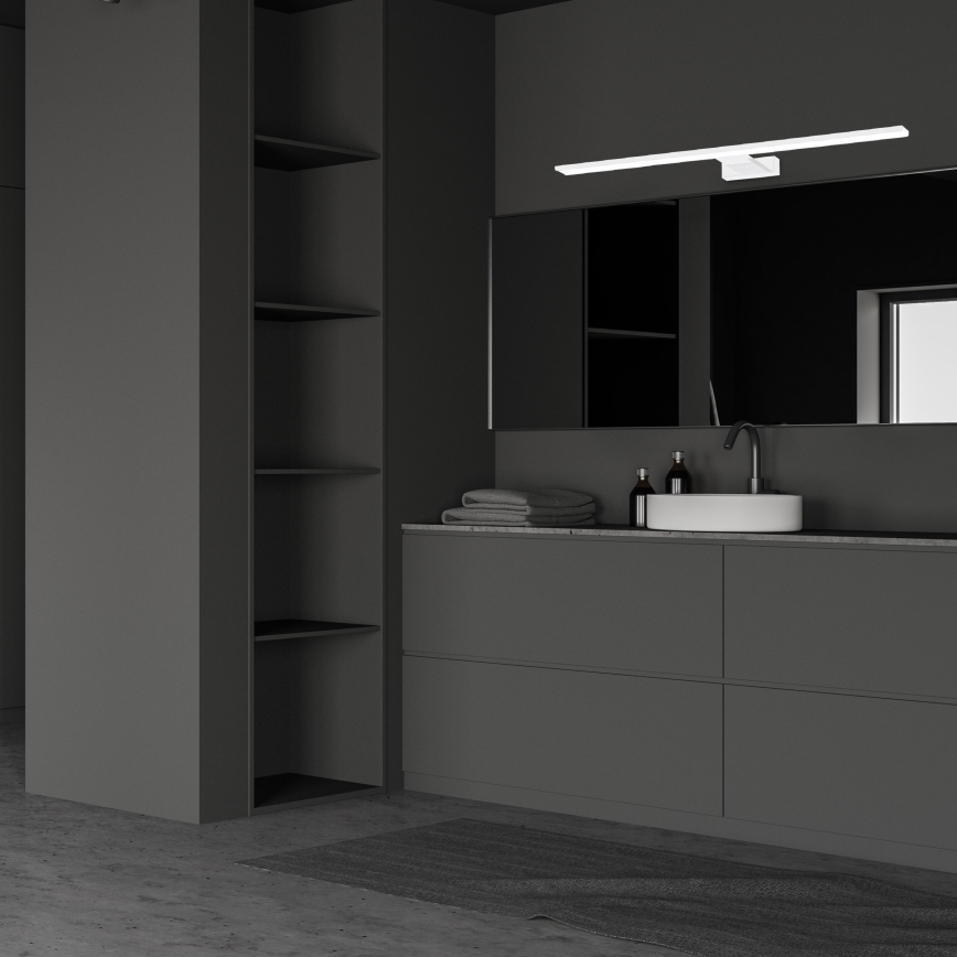 Iluminação LED para espelho de casa de banho SHINE WHITE LED/15W/230V 80 cm IP44 branca