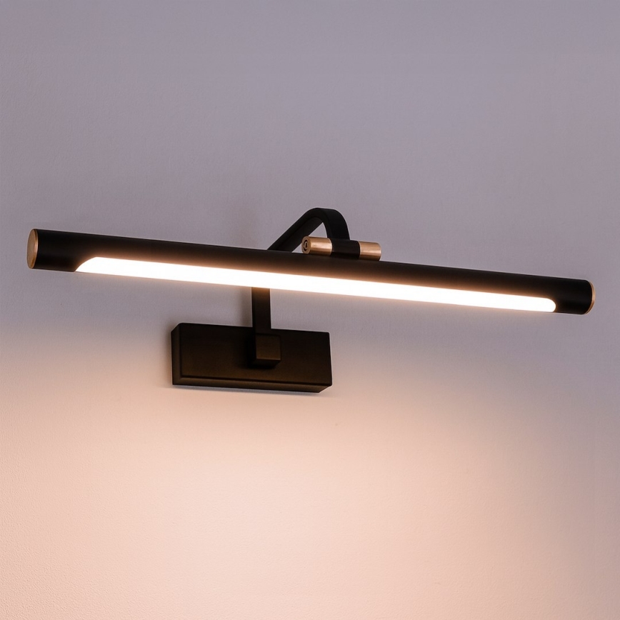 Iluminação LED para espelho de casa de banho VINCI, 15W/230V, 60 cm, IP44, preta