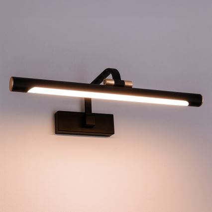 Iluminação LED para espelho de casa de banho VINCI LED/12W/230V 40 cm IP44 preta