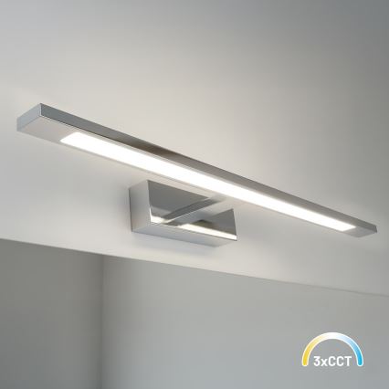 Iluminação LED para espelho de casa de banho KLIMT LED/12W/230V 3000/4000/6000K 60 cm IP44 cromado brilhante