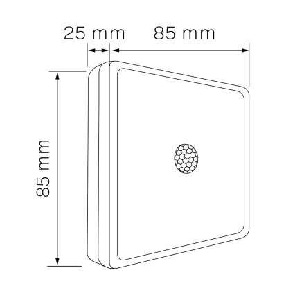 Iluminação LED para móveis com sensor LED/1,5W/4,5V 3xAA cromado mate
