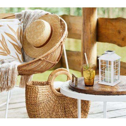 Iluminação LED suspensa solar LED/0,02W/1,2V 1xAA 2700K IP44 200 mAh branco