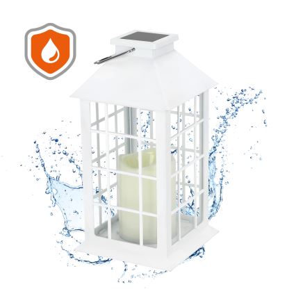 Iluminação LED suspensa solar LED/0,02W/1,2V 1xAA 2700K IP44 200 mAh branco