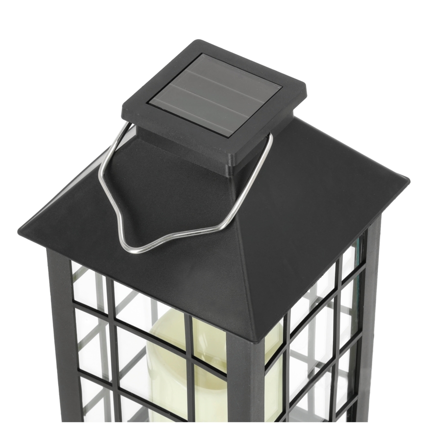 LED Iluminação suspensa solar LED/0,02W/1,2V 1xAA 2700K IP44 200 mAh preto