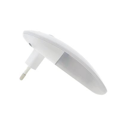 Iluminação noturna LED com sensor LED/1W/230V branco