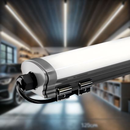 Iluminação para armário de cozinha LED LED/60W/230V 6000K 120 cm IP65 preto