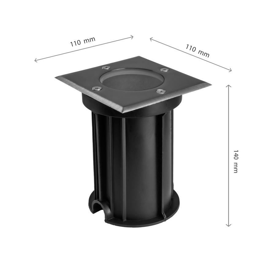 Iluminação para caminho de acesso exterior LUKKA CONNECT 1xGU10/4W/230V IP67 cromado mate angular