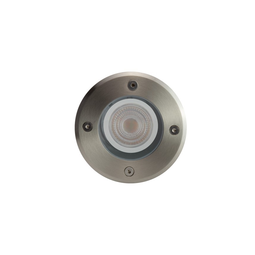 Iluminação para caminho de acesso exterior LUKKA CONNECT 1xGU10/4W/230V IP67 cromado mate redondo