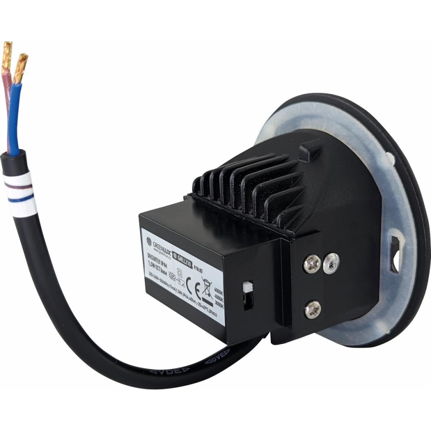 Iluminação para escadas exteriores LED DECENTLY LED/1,5W/230V 3000/4000/6000K IP44 preto