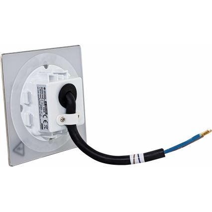 Iluminação para escadas exteriores LED DECENTLY LED/1,7W/230V 3000/4000/6000K IP54 cromado brilhante