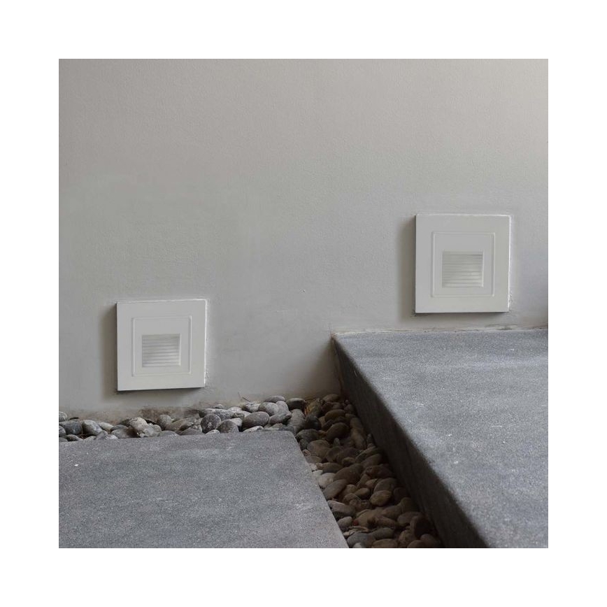 Iluminação para escadas exteriores LED LED/3W/230V 3000K IP65 branco