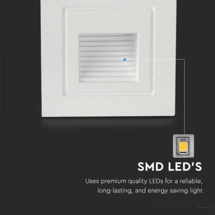 Iluminação para escadas exteriores LED LED/3W/230V 3000K IP65 branco