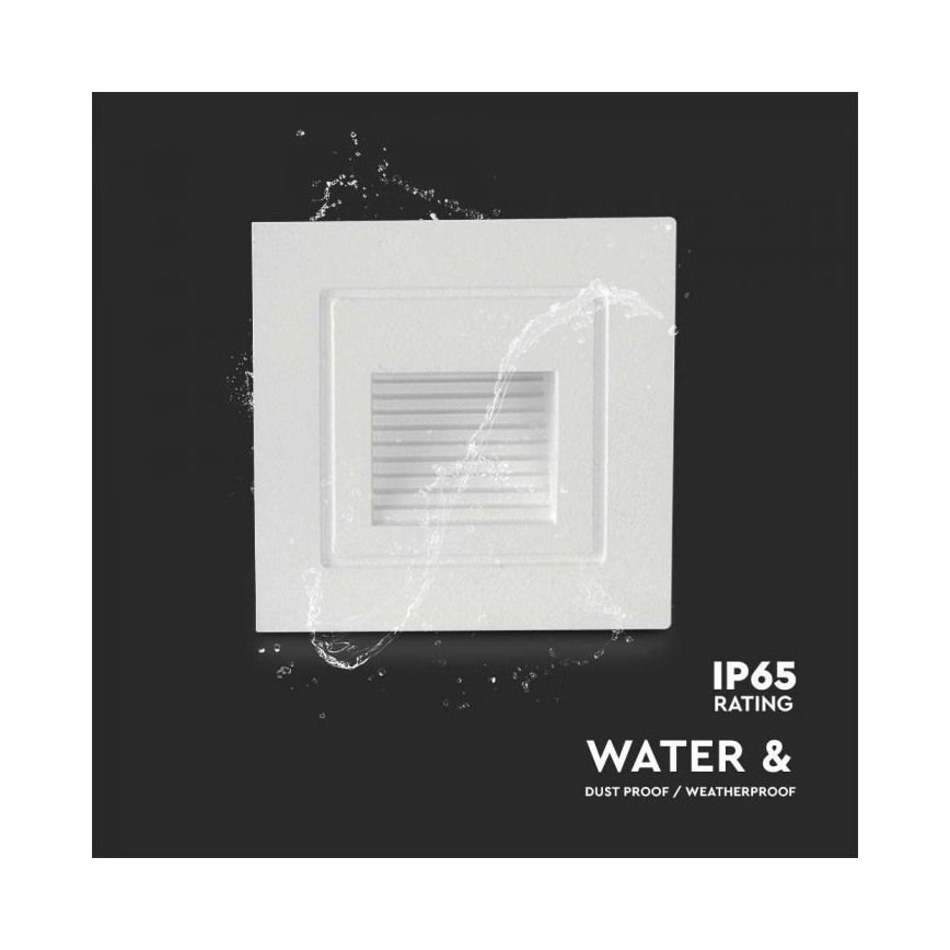 Iluminação para escadas exteriores LED LED/3W/230V 3000K IP65 branco