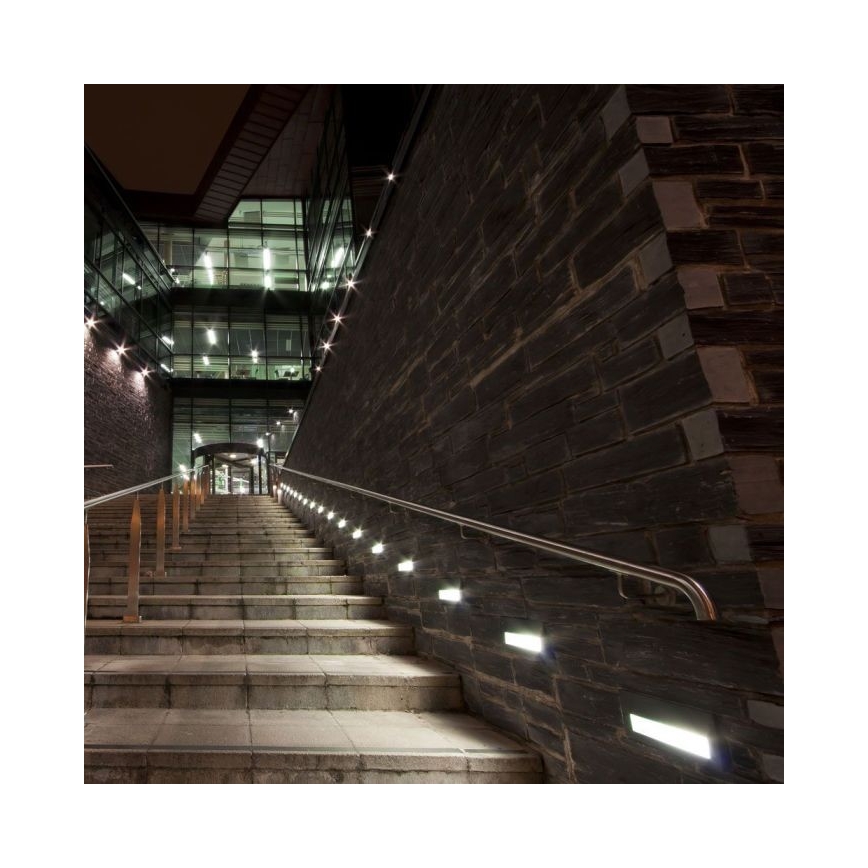 Iluminação para escadas exteriores LED LED/3W/230V 3000K IP65 branco