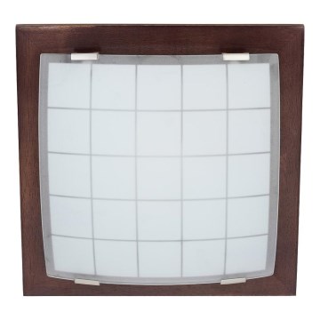 Iluminação para parede e teto GEOMETRICA 1xE27/60W/230V árvore da borracha 30x30 cm