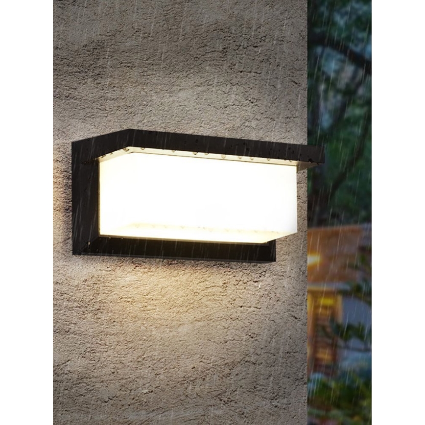 Iluminação para parede exterior LED NEELY 1xE27/9W/230V 4000K IP54 preto