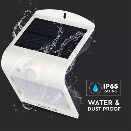 Iluminação solar de parede LED com sensor LED/1.5W/3,7V IP65 1200 mAh