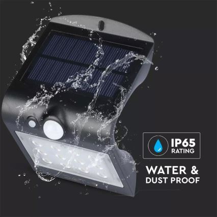 Iluminação solar de parede LED com sensor LED/1.5W/3,7V IP65 1200 mAh
