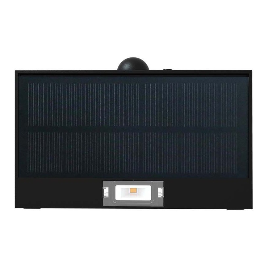 Iluminação solar de parede LED com sensor LED/3W/3,7V 3000K/4000K IP65 1200 mAh preto
