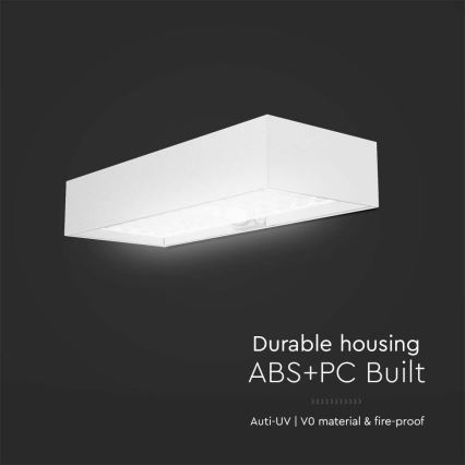 Iluminação solar de parede LED com sensor LED/6W/3,7V IP65 4000K 3000 mAh branco