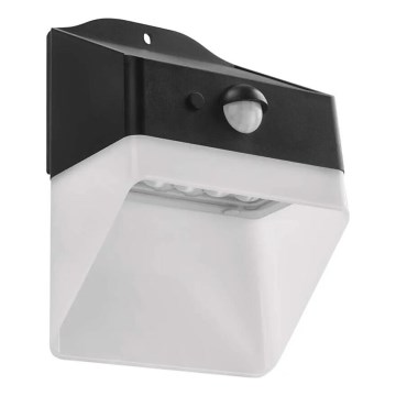 Iluminação solar de parede LED com sensor LUMI LED/3,7W IP65 preto