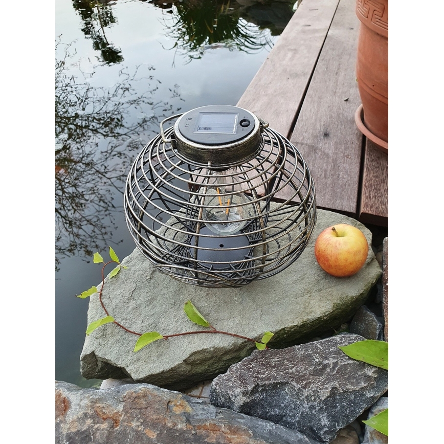 Iluminação solar LED LUISA 1xE27/1,2V 600 mAh IP44