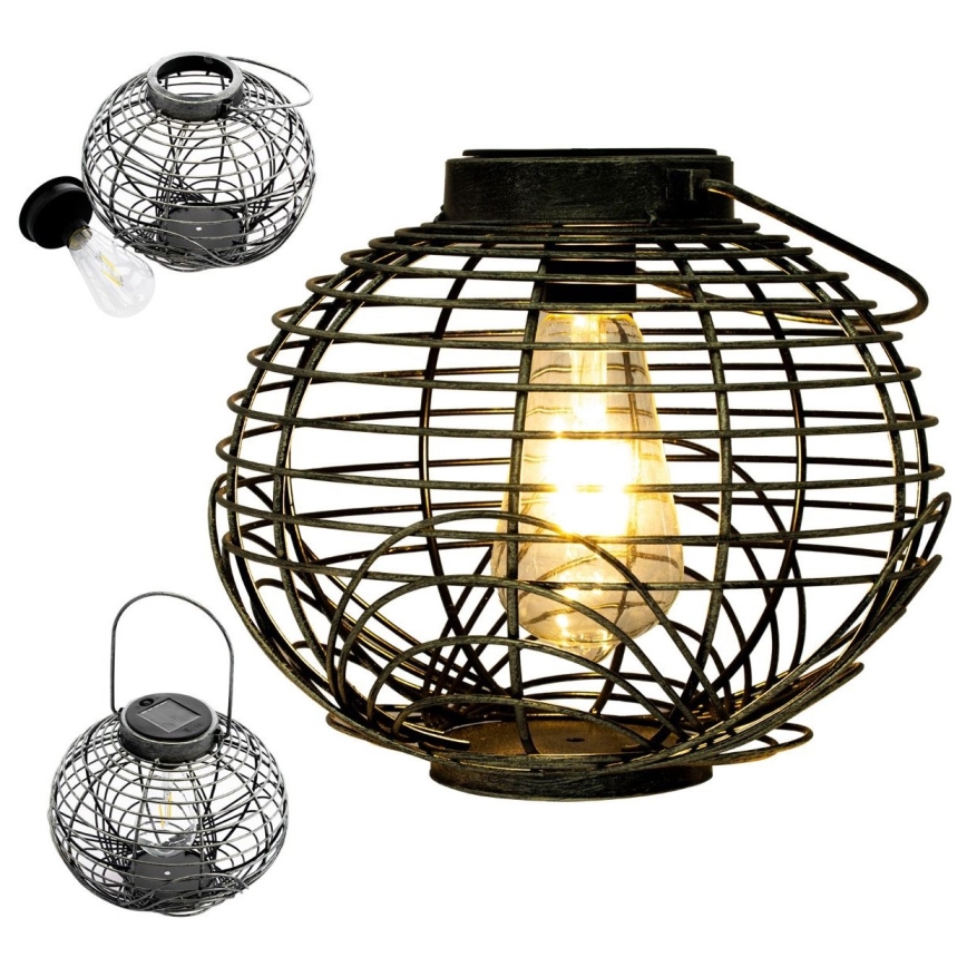 Iluminação solar LED LUISA 1xE27/1,2V 600 mAh IP44