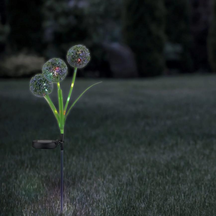 Iluminação solar LED RGB ALLIUM LED/1,2V 6500 600 mAh IP44 preto