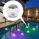Iluminação solar LED RGB para a piscina com sensor de crepúsculo LED/1,2V/600 mAh IP65