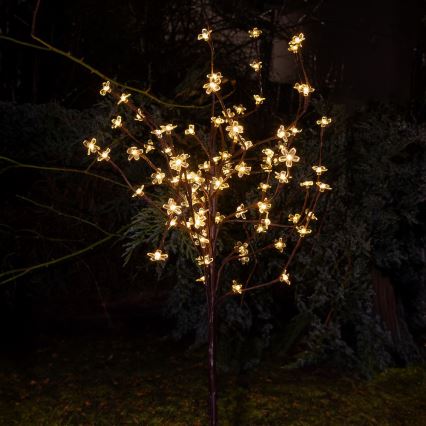 Iluminação solar LED RGBW TREE LED/0,1W/1,2V 600 mAh IP44 castanho