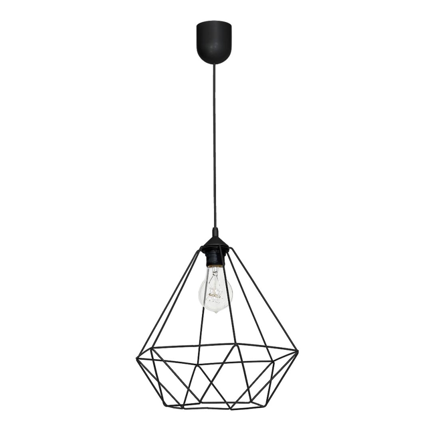 Iluminação suspensa BASKET 1xE27/60W/230V preta