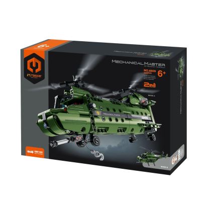 iM.Master - Kit de construção de helicóptero com acionamento mecânico 2 em 1, 393 peças