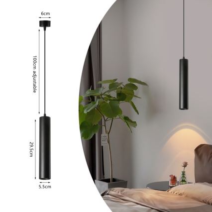 Candeeiro suspenso PUNTO 1xGU10/9W/230V