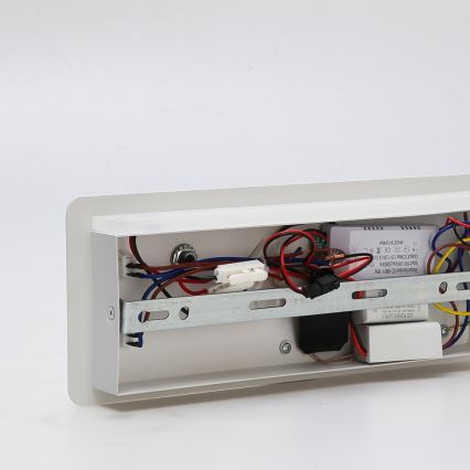 Immax 08285L - Luminária de parede LED com prateleira, porta USB e carregamento sem fio Be PREPARE LED/3W/230V + LED/3W branco