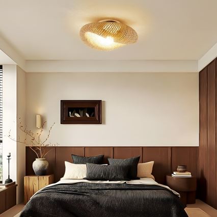 Candeeiro de tecto BOHO HILO 1xE27/40W/230V Ø 60 cm