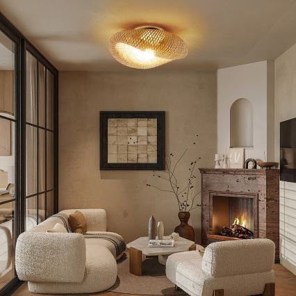 Candeeiro de tecto BOHO HILO 1xE27/40W/230V Ø 60 cm