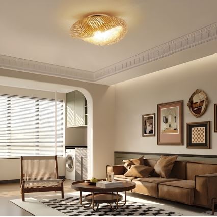 Candeeiro de tecto BOHO HILO 1xE27/40W/230V Ø 60 cm