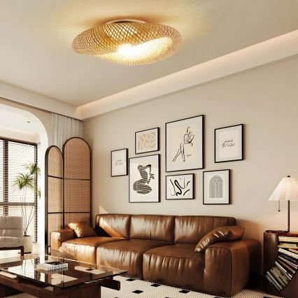 Candeeiro de tecto BOHO HILO 1xE27/40W/230V Ø 80 cm