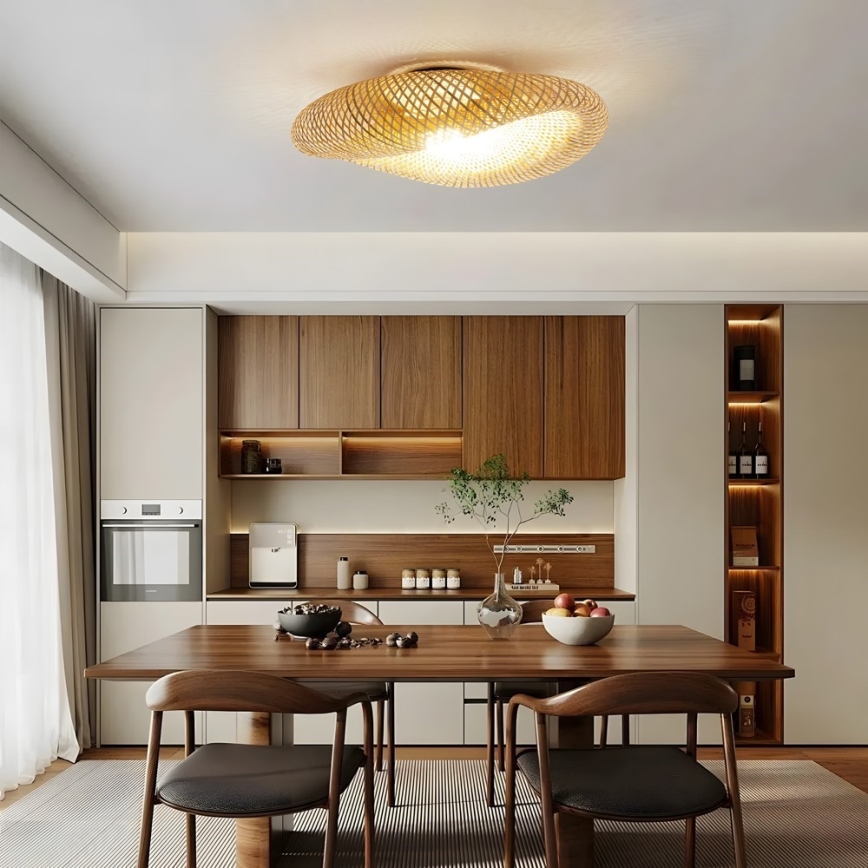 Candeeiro de tecto BOHO HILO 1xE27/40W/230V Ø 80 cm