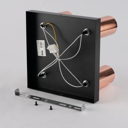 Candeeiro de focos PUNTO 4xGU10/9W/230V ouro rosa