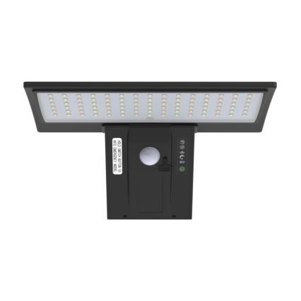 Iluminação de parede solar LED com sensor LED/4,2W/3,7V IP65 preta +CR