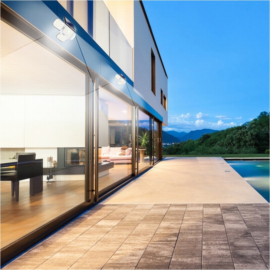 Iluminação solar de parede LED com sensor LED/5W/5,5V IP65 2400 mAh