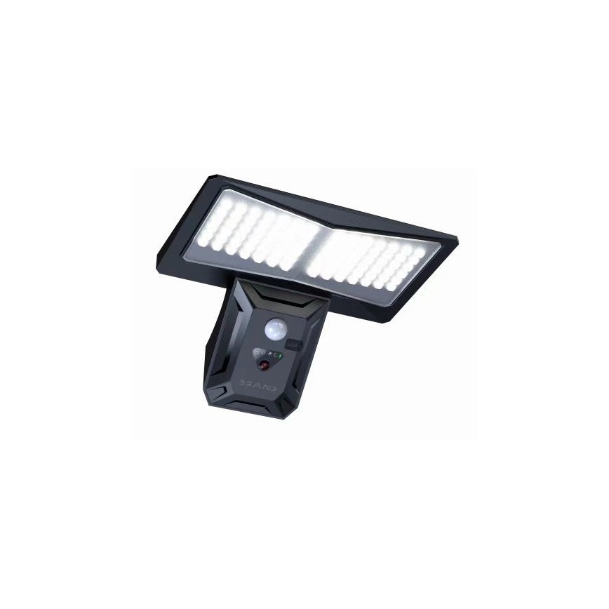 Iluminação solar de parede LED com sensor LED/2,6W/5,5V IP65 1800 mAh preto