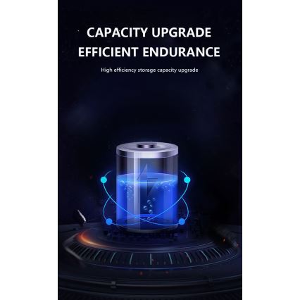 Iluminação solar de parede LED com sensor LED/2,6W/5,5V IP65 1800 mAh preto