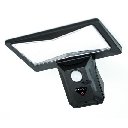 Iluminação solar de parede LED com sensor LED/2,6W/5,5V IP65 1800 mAh preto