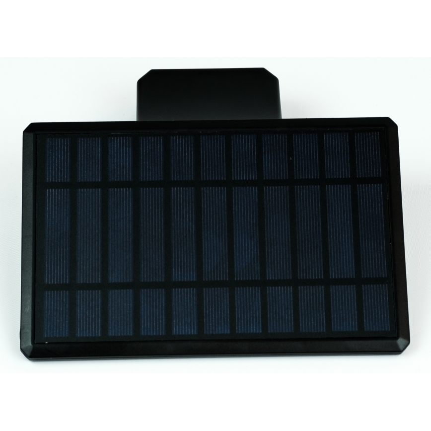 Iluminação solar de parede LED com sensor LED/2,6W/5,5V IP65 1800 mAh preto